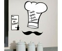 【ポイント10倍】▼ウォールステッカー シェフズハット★Chef's Hat Dry Erase Giant ルームメイツ▼(RoomMates ルームメイツ 簡単 はがせる 楽しい 雰囲気) ▼ルームメイツ▼
