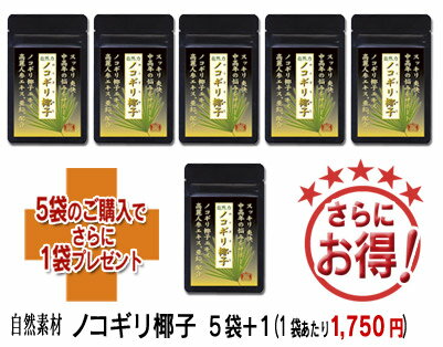 ★送料無料【お得な1袋プレゼント！中高年に人気！】ノコギリヤシ320mgに亜鉛、高麗人参配合！まとめ買い5袋ご購入で1袋付いてくる！　ノコギリヤシ320mg摂取【RCPmara1207】【SBZcou1208】