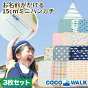 ミニハンカチ 15cm 3枚セット 子供 幼稚園