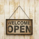 両面表示ボード オープンクローズ★OPEN&CLOSED