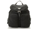 PRADA プラダ リュックサック ブラック ナイロン 【205】 【中古】【大黒屋】