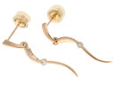 JEWELRY ジュエリー K18ピンクゴールド ダイヤモンド0.03*2 重量1.6g 【430】2143000497932 【中古】【大黒屋】