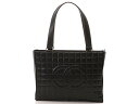 CHANEL シャネル チョコバー トートバッグ ブラック/ゴールド金具 ラムスキン 【472】 【中古】【大黒屋】