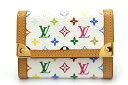 LOUIS VUITTON ルイヴィトン ポルトモネ・プラ コインケース 小銭入れ マルチカラー ブロン ホワイト M92657 【474】 【中古】【大黒屋】