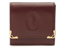 Cartier カルティエ L3000464 マストラインコインケース ボルドー/GP カーフ【430】2147300316917 【中古】【大黒屋】