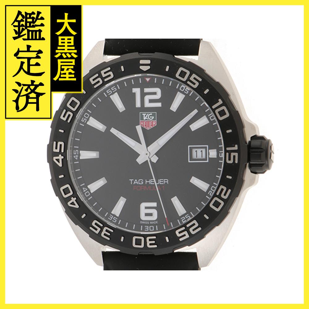 TAG HEUER　<strong>タグホイヤー</strong>　<strong>フォーミュラ1</strong>　WAZ1110.FT8023　ブラック文字盤　ラバー<strong>ベルト</strong>　クォーツ　メンズ　腕時計（2120500202297）【200】C 【中古】【大黒屋】