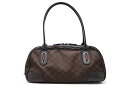 GUCCI グッチ GGナイロン レザー ミニボストンバッグ 293594 ブラウン 【412】【中古】【大黒屋】