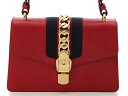 【送料無料】GUCCI グッチ シルヴィ 2wayショルダーバッグ レザー レッド 【460】【中古】【大黒屋】