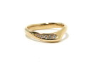 TIFFANY&CO ティファニー オープンハートリング ピンクゴールド 5ポイントダイヤ 9号 約3.0g【472】【中古】【大黒屋】