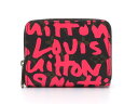 【送料無料】LOUIS VUITTON ルイヴィトン ジッピー・コインパース M937070 モノグラム・グラフィティ フューシャ 【436】【中古】【大黒屋】
