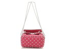 【送料無料】VALENTINO ロックスタッズ カメラバッグ ピンク【430】【中古】【大黒屋】