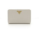 PRADA プラダ サイフ・小物 財布 L型ZIP財布 型押し 1ML225【472】KR【中古】【大黒屋】