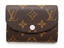 【送料無料】LOUIS VUITTON ポルトモネ・ロザリ モノグラム ローズバレリーヌ【472】【中古】【大黒屋】