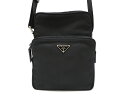 PRADA プラダ バッグ ショルダーバッグ ブラック ナイロン【430】【中古】【大黒屋】