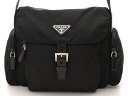 PRADA バッグ ワンショルダー ショルダーバッグ ワンショルダー ブラック ナイロン/カーフ【433】【中古】【大黒屋】
