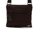 【送料無料】PRADA プラダ BT0741 バッグ ワンショルダー ショルダーバッグ ワンショルダー ボルドー ナイロン/カーフ【434】【中古】【大黒屋】