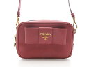 【送料無料】PRADA ブラダ バッグ ショルダーポーチ ポーチ(取っ手あり) フィオッコ ショルダーポーチ ピンク サフィアーノ【434】【中古】【大黒屋】