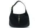 GUCCI グッチ バッグ ワンショルダーバッグ ジャッキ-ワンショルダー ブラック GGキャンバス カーフ 001.3306 【432】【中古】【大黒屋】