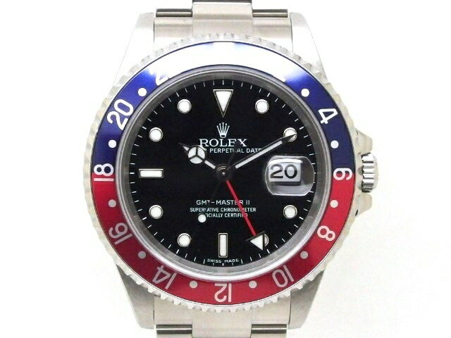 ROLEX　ロレックス　GMTマスター2　16710　黒　Z番　スティック【472】