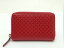 GUCCI グッチ コインケース 型押しレザー レッド【438】【中古】【大黒屋】