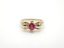 JEWELRY リング K18イエーロゴールド ルビー0.58ct ダイヤ0.20ct 4.1g 13号【439】【中古】【大黒屋】