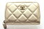 CHANEL シャネル マトラッセ コインケース 小銭入れ ゴールド ラムスキン 【460】【中古】【大黒屋】