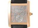 【送料無料】Cartier カルティエ タンクMC WGTA0014 グレー ピンクゴールド×革ベルト 自動巻き 【433】【中古】【大黒屋】