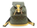 【送料無料】LOUIS VUITTON ルイ ヴィトン バッグ モンスリGM リュックサック モノグラム M51135 【203】【中古】【大黒屋】