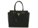 【送料無料】PRADA プラダ 2wayショルダーバッグ 型押し 黒 1BA113 【432】【中古】【大黒屋】