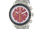 【送料無料】OMEGA オメガ スピードマスター レーシング・シューマッハ1998年優勝モデル 3510.61 SS レッド文字盤 メンズ オートマチック 【436】【中古】【大黒屋】
