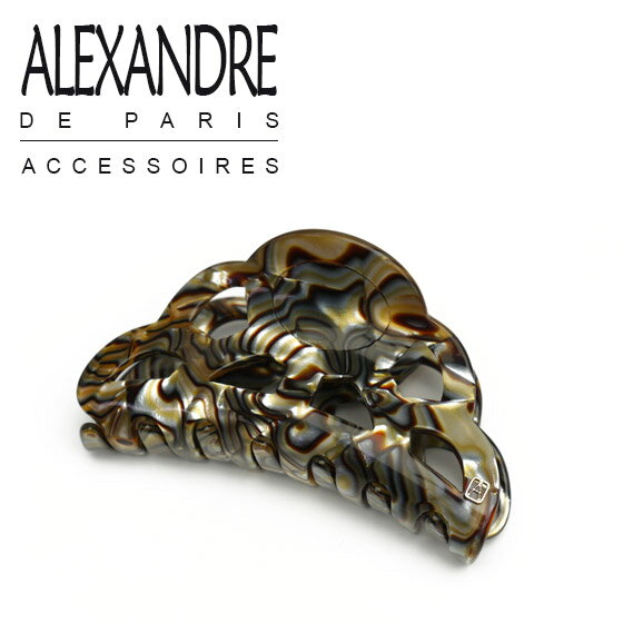 アレクサンドル ドゥ パリ ALEXANDRE DE PARIS マウンテン ヘアクリップ オニキス (M)ア レクサンドル ドゥ パリ ブランド 髪飾り 通販 でお得♪［北海道・沖縄は別途525円かかります］レビュー＆エントリーで500P!!アレクサンドルドゥパリハンドメイド高級ヘアアクセサリー　ALEXANDREDEPARIS