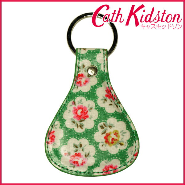 年内発送可★【MVP受賞期間限定セール!!】キャスキッドソン♪キーフォブ(キーリング) プロヴァンスローズ エメラルド CATH KIDSTON♪