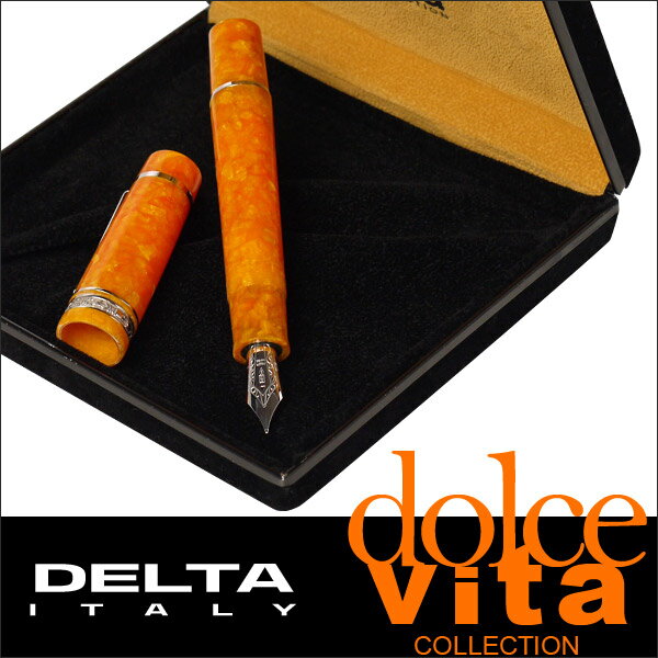 Delta デルタ◆万年筆 ドルチェビータ オロ オーバーサイズ Dolcevita ORO Oversize ペン先 M　[北海道・沖縄は別途525円かかります]【楽ギフ_包装】【mcd1207】デルタ ドルチェビータ シリーズ♪送料無料☆期間限定%OFFセール