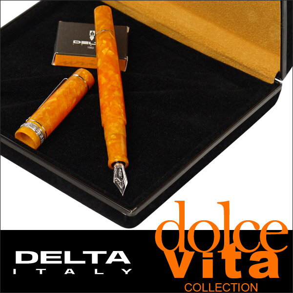 Delta デルタ◆万年筆 ドルチェビータ オロ スリム Dolcevita ORO Slim ペン先 F　[北海道・沖縄は別途525円かかります]【mcd1207】