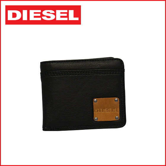 DIESEL（ディーゼル）DIESEL TO THE CORE CORE HIRESH SMALL 二つ折り財布小銭入れ付き T8013/BLACK【mcd1207】