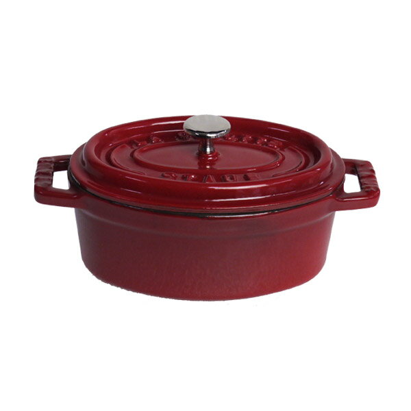 ストウブ STAUB ピコ ココット オーバル 11cm チェリー/レッド ホーロー 両手…...:daily-3:10107138