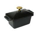 ストウブ STAUB 長角ミニテリーヌ 15cm ブラック ハーフテリーヌ 優れた保温性と保冷性でデザートも Rectangular small terrine stb8001 鍋 【ギフト包装無料】【楽ギフ_包装】【楽ギフ_のし宛書】