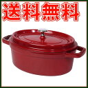ストウブ STAUB ピコ ココット オーバル 23cm チェリー/レッド ホーロー 鍋 COCOTTE OVAL【北海道・沖縄は別途540円加算】【楽ギフ_包装】【楽ギフ_のし宛書】