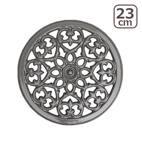 XgEu ~ 23cm [gxbg STAUB Ot@CgO[ 1601018 40509-608-0 Lilly trivet Round 23cm MtgÊ