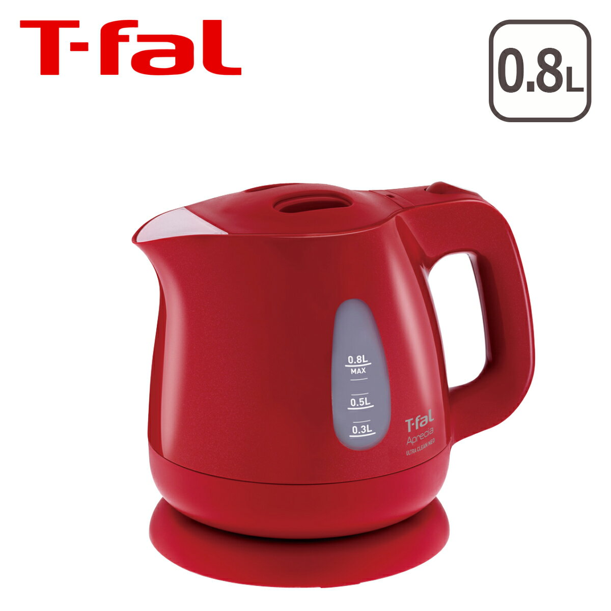 T-fal（ティファール）電気ケトル アプレシア ウルトラクリーン ネオ ルビーレッド 0…...:daily-3:10321538