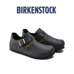 <strong>ビルケンシュトック</strong> <strong>ロンドン</strong> スリッポン オイルレザー [ナロー 幅狭] BIRKENSTOCK LONDON GS166543【国内正規品】