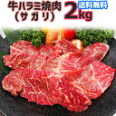 送料無料!牛ハラミ焼肉(サガリ)味付け 2kg(500g×4P)8人から10人前 バーベキュー用 美味しい ホットプレート 焼肉 お徳用 お弁当 おかず 赤身が多くアッサリ メガ盛り ファミリセット。お誕生日 お祝い お土産 の1品に お歳暮 の御礼 お返しに。