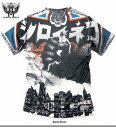 フルカラーインクジェット!キングコングシネマ総柄プリントブラックスタッズTシャツ Mフルカラーインクジェット!キングコングシネマ総柄プリントブラックスタッズTシャツ Lフルカラーインクジェット!キングコングシネマ総柄プリントブラックスタッズTシャツ