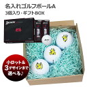 名入れゴルフボールA（SRIXON Z-STAR XV）3個入り・ギフトBOX【名入れ無料】【データ入稿対応】【父の日ギフト】【スリクソン】 [d]