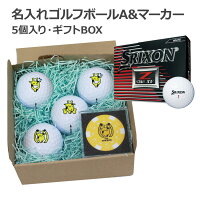 名入れゴルフボールA（SRIXON Z-STAR XV）5個入り＆マーカー・ギフトBOX【名入れ無料】【データ入稿対応】 [d]の画像