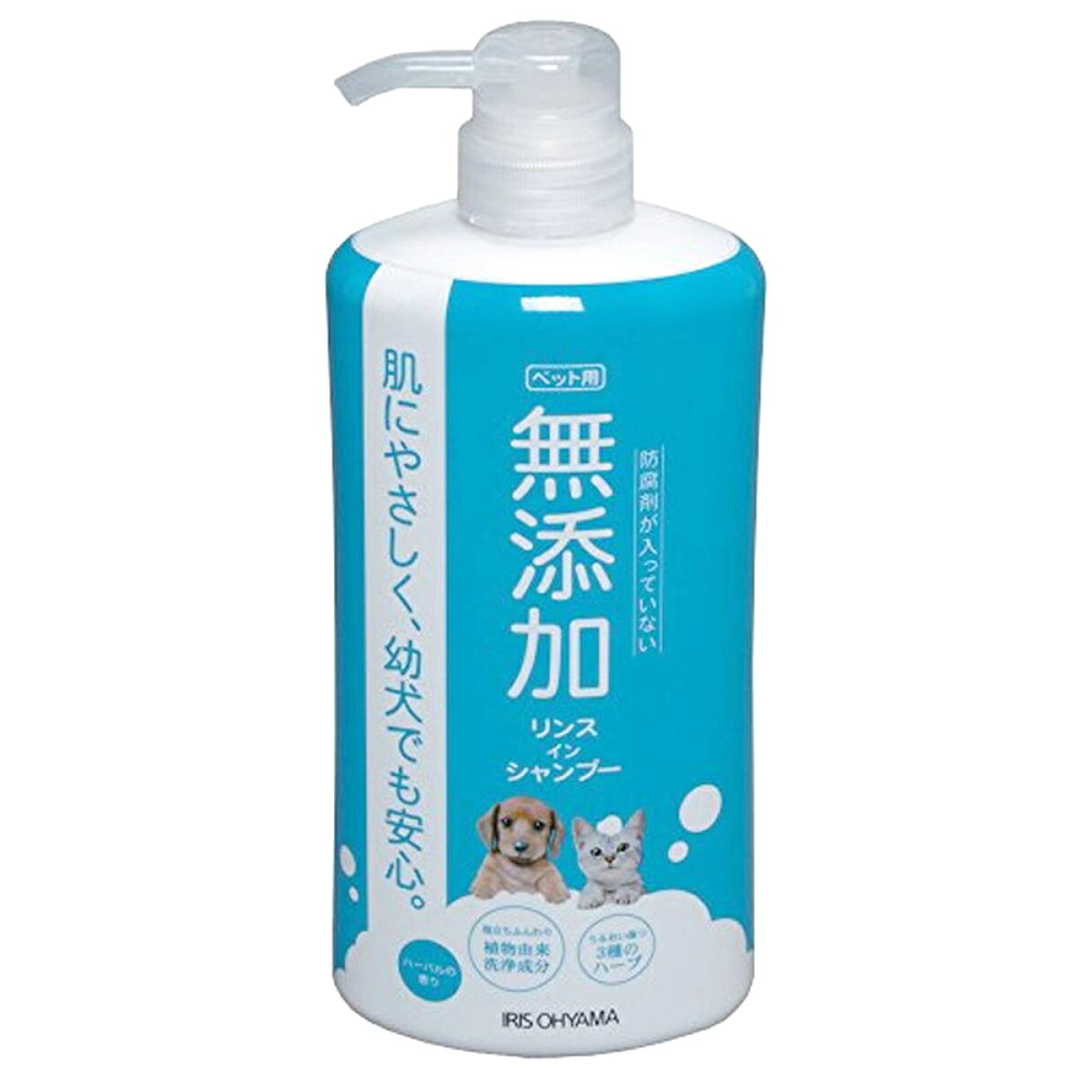 アイリスオーヤマ ペット用 無添加リンスインシャンプー 犬猫用 MRS-600