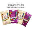 Skittles Yogurt & Wild berry 4個セットヨーグルト 味 + ワイルドベリー 味 (各40g)スキットルズ ASMR SNS youtube TikTok インスタ ..