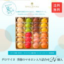 ダロワイヨ 暑中見舞い 贈り物 御祝 御礼 お返し ギフト マカロン 送料無料 季節のマカロン(24個入)スイーツ 洋菓子 内祝 快気祝 お誕生日 楽ギフ_包装