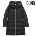 上品に着れる"DUNO"のダウン。すっきりとした女性らしいシルエットは、通勤スタイルやお洒落ママさんにも最適。きれいめと温かさを両立したアウターです。