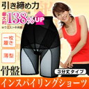 送料無料!★毎日のキレイな姿勢と美脚を目指す方に!★骨盤インスパイリングショーツ3分丈タイプ1枚★同色・同サイズ2枚お買い上げで2460円のお買い得!2サイズにまたがる場合は大き目サイズを!開封後の返品交換は不可となります